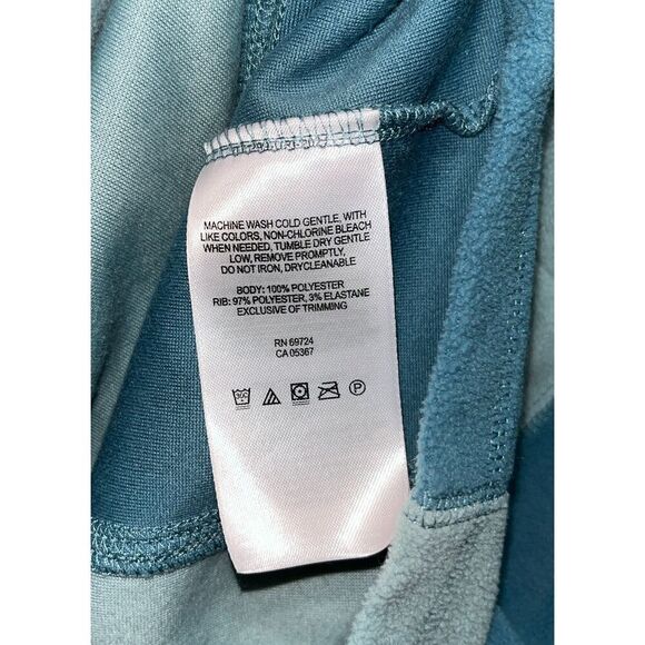 Columbia Women's Teal 1/4 Zip Long Sleeve Sweater Size Small Fleece High Neck - Picture 4 of 7